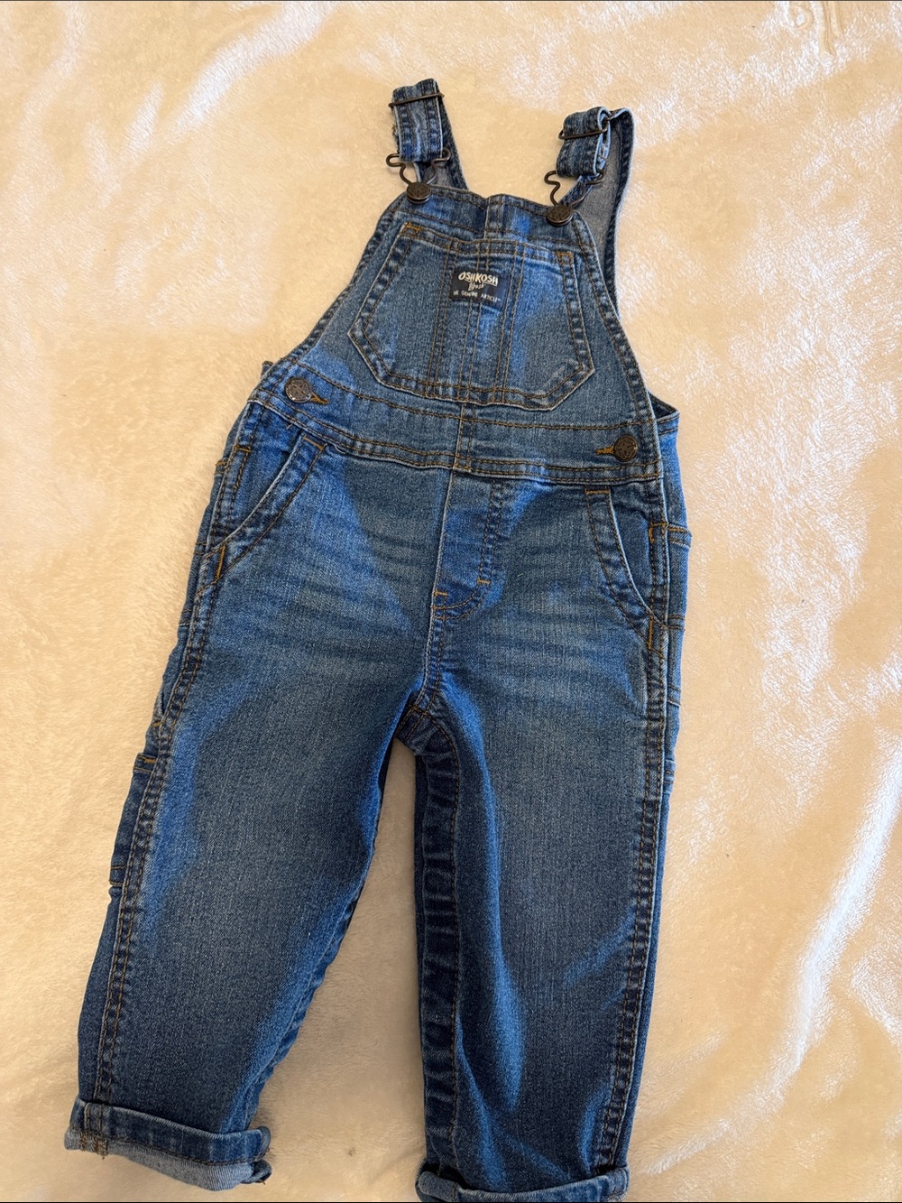 OshKosh B'gosh Dark Blue Denim Kids Overalls